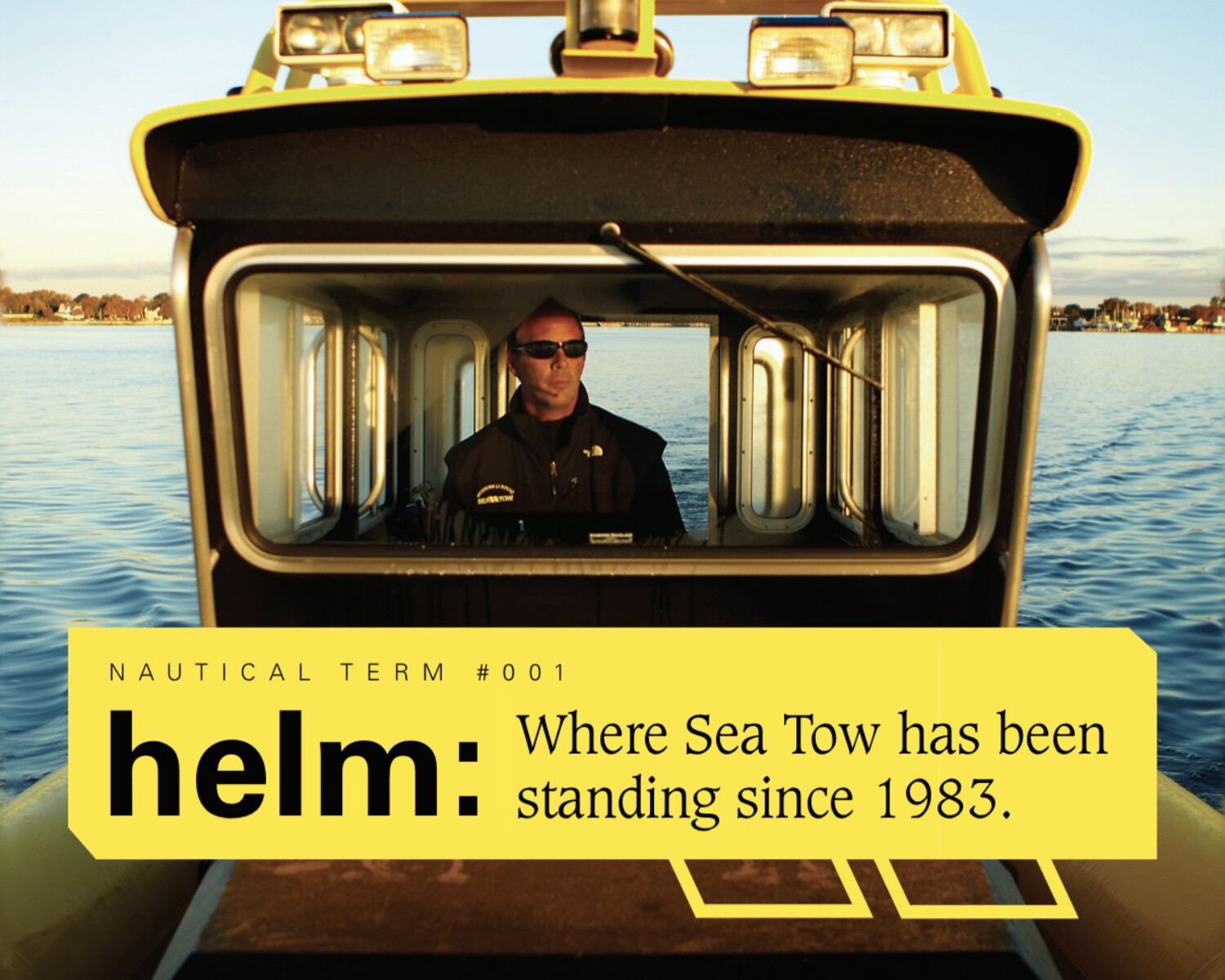 Sea Tow at the Helm